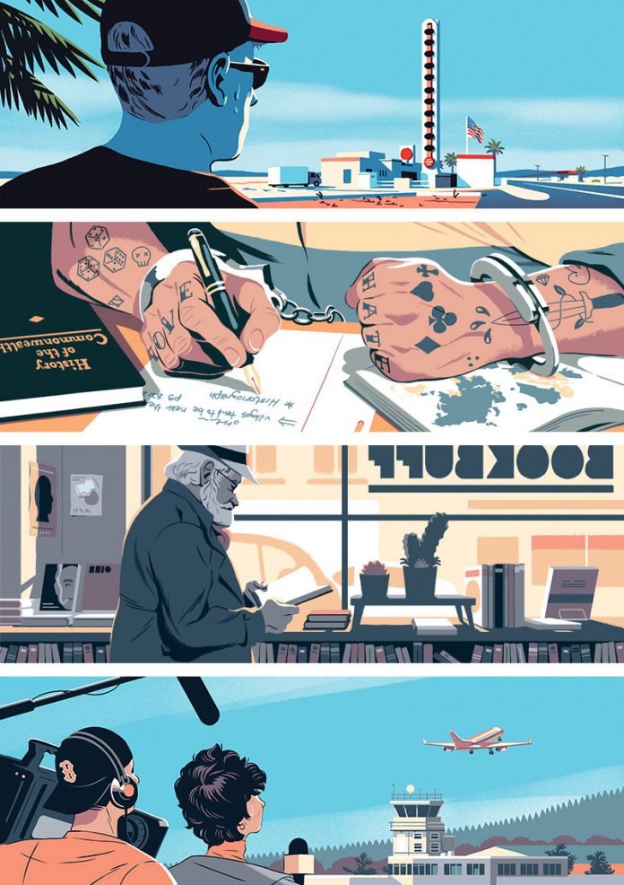 Life & Time article headers illustrated for The Telegraph.