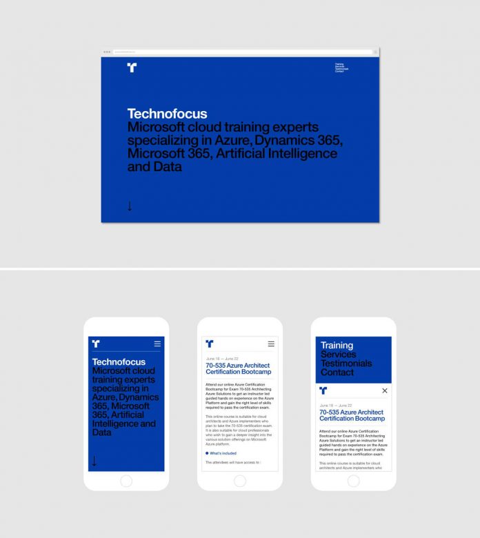 Technofocus branding by graphic designer Mark Bloom, also known as Mash Creative.