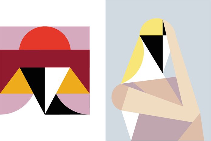 Geometric illustrations by creanet.