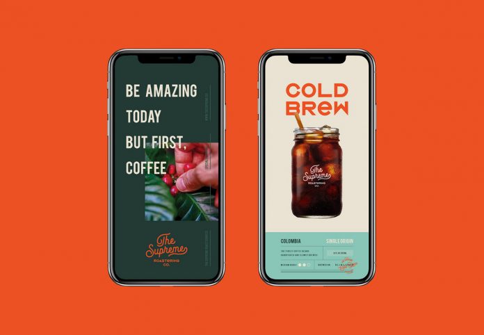 Graphic design, packaging, and branding by Marka Network for The Supreme Roastering Co.