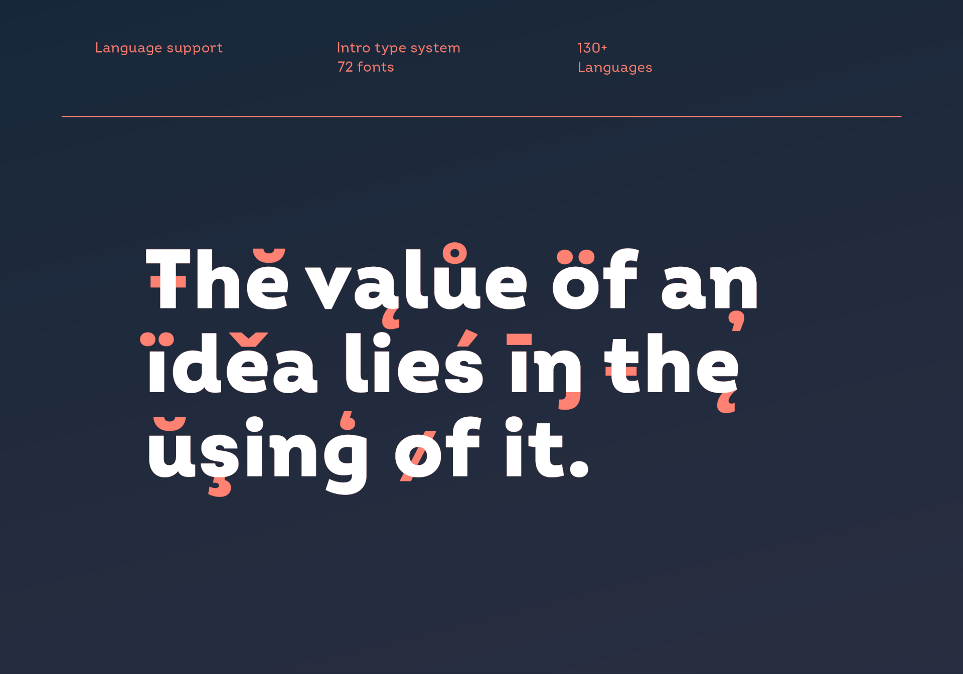 Intro font family from Fontfabric type foundry.