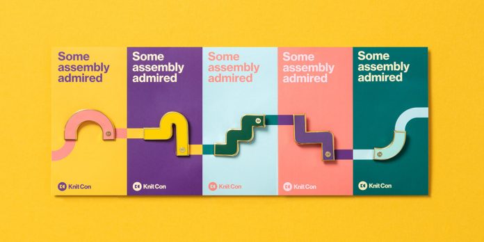 Pinterest Knit Con Event Branding by Hybrid Design.