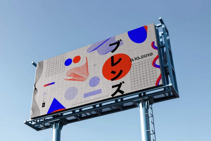 Graphics for the Tokyo Blends Film Festival created by Mercedes Bazan during Adobe Live.