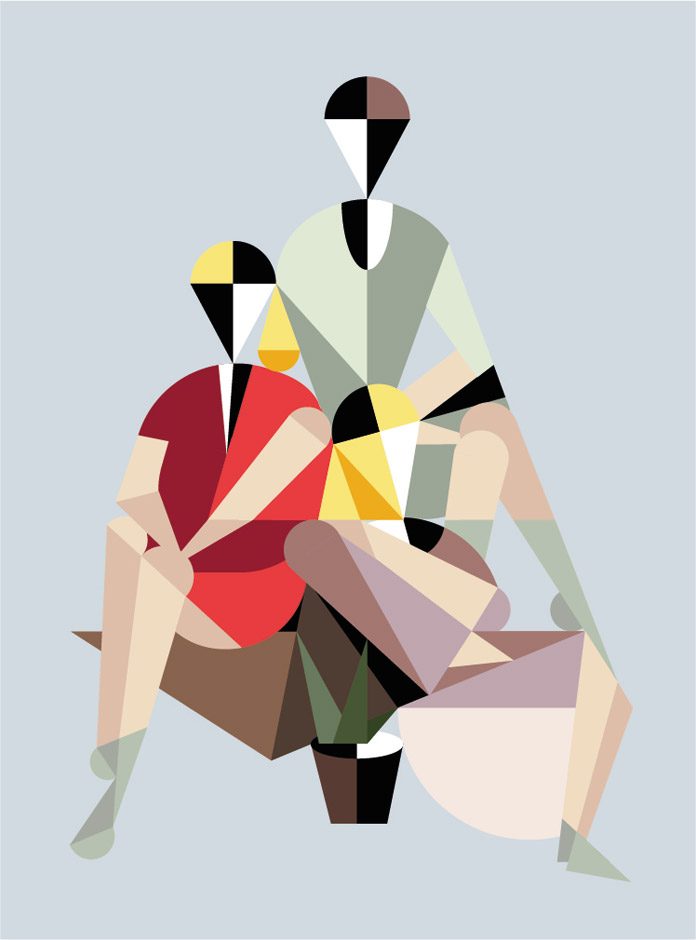 Geometric illustration by creanet.