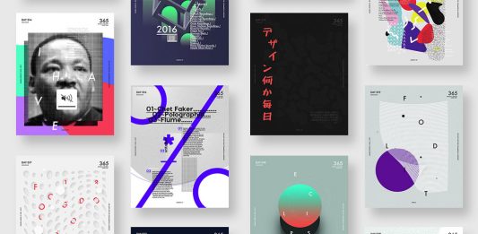 Graphic Designers on Instagram, Artworks from the Baugsm project by Vasjen Katro