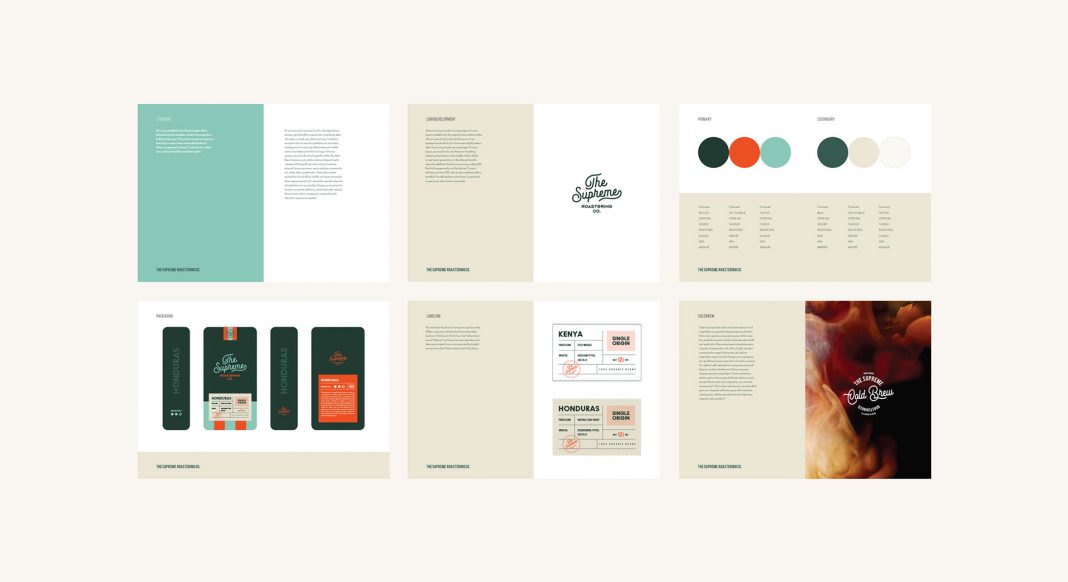 Graphic design, packaging, and branding by Marka Network for The Supreme Roastering Co.