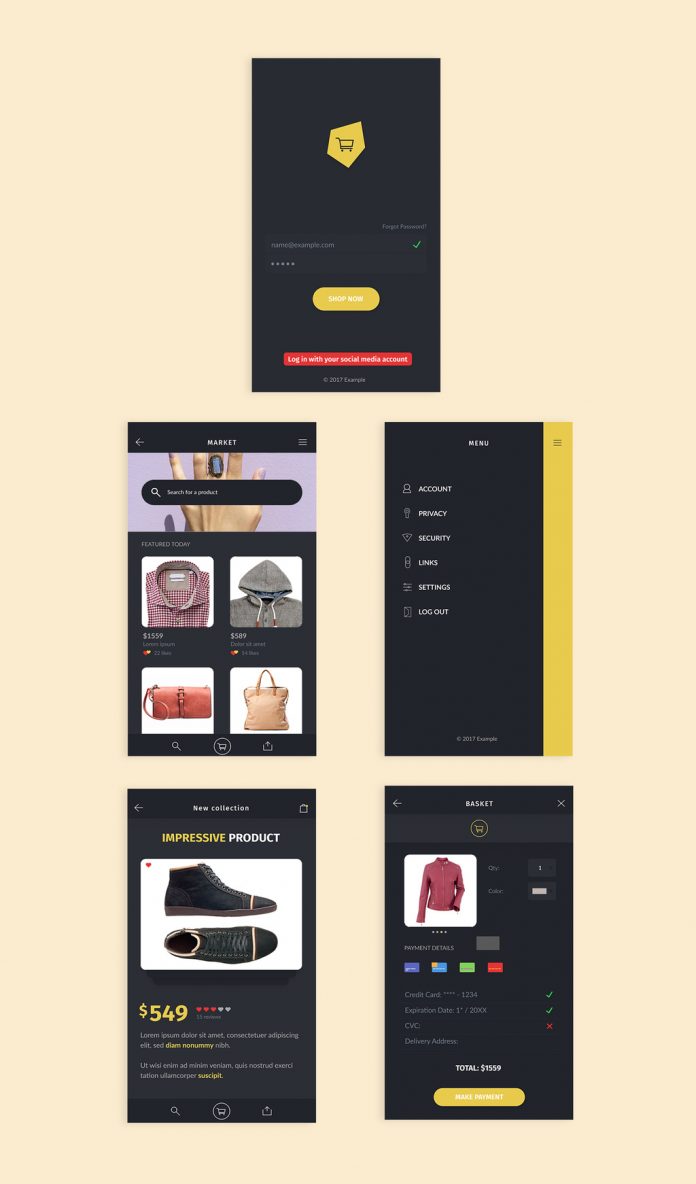 Market UI Kit by Darius Dan