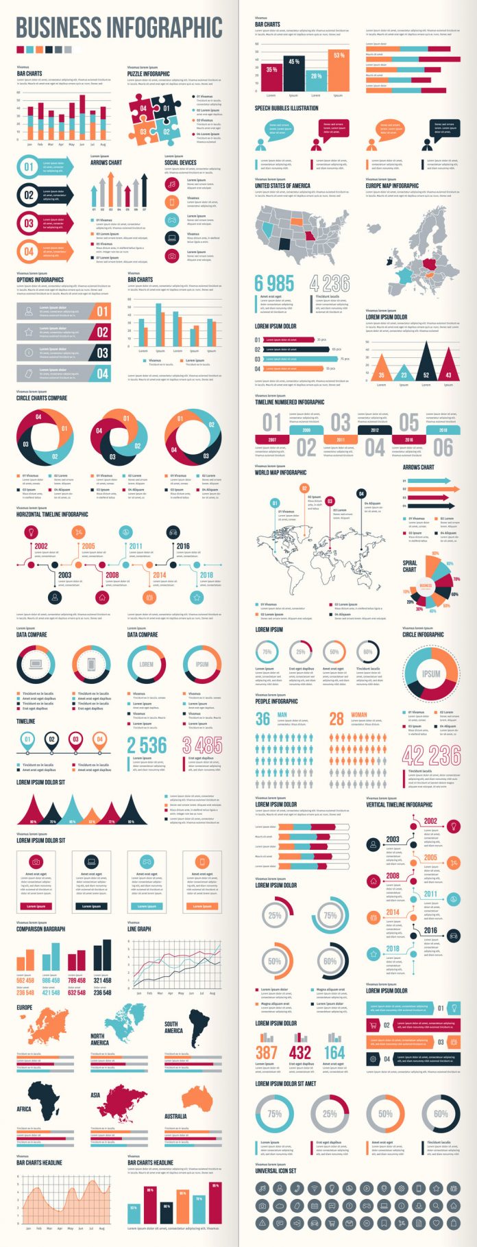 Adobe Stock Business Infographic Set by @Petr.