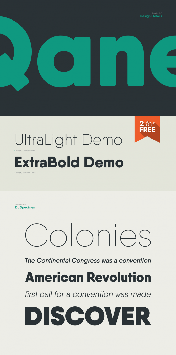 Qanelas Soft font family by Radomir Tinkov.