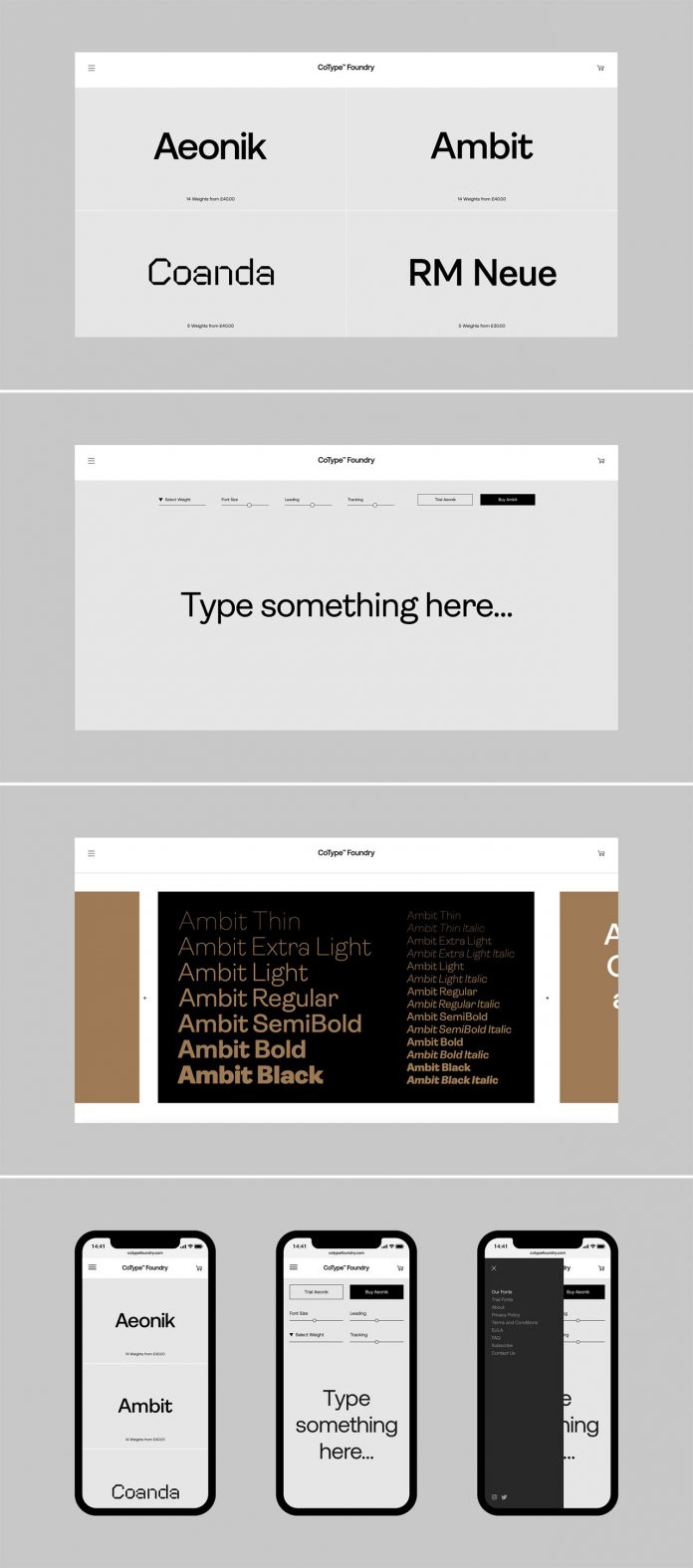 CoType Foundry—graphic design and branding by MashCreative