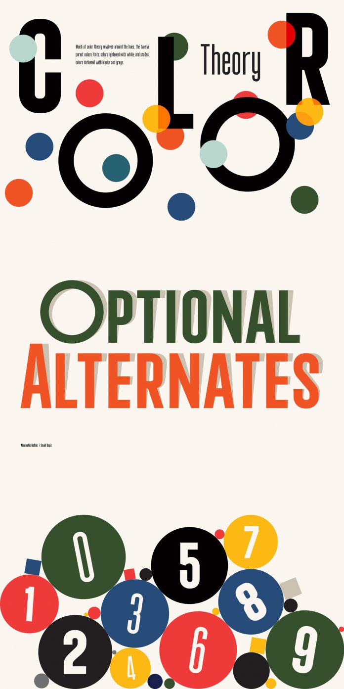 Neumatic Gothic font family by Andrew Footit of foundry Arkitype.