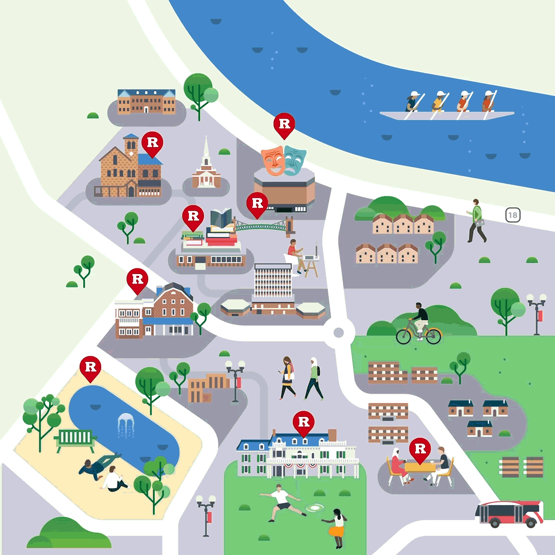 Animated map illustration by Jing Zhang and James Wignall made for Rutgers University.