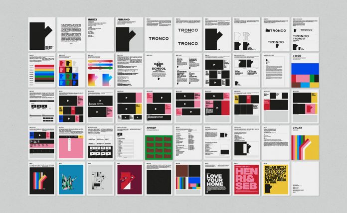Graphic design, branding, and web design by Hueso Studio for Tronco.