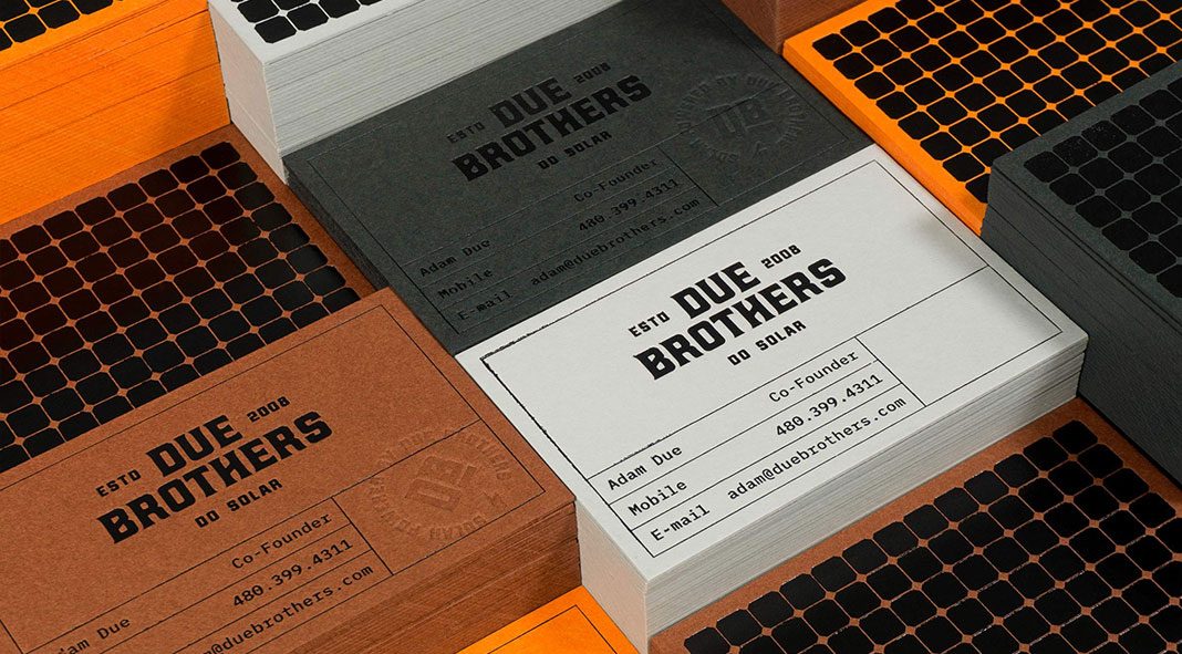 Due Brothers branding by David Mubien and Workshop Built Inc.
