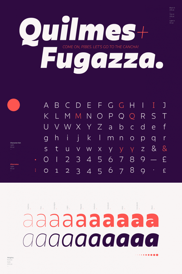 Olivetta font family from Los Andes.