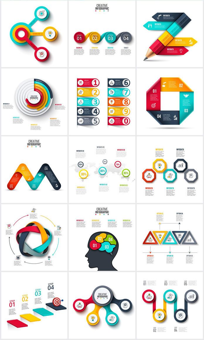 2000 Infographics Templates