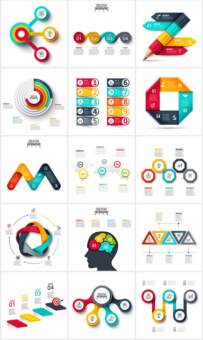 2000 Infographics Templates