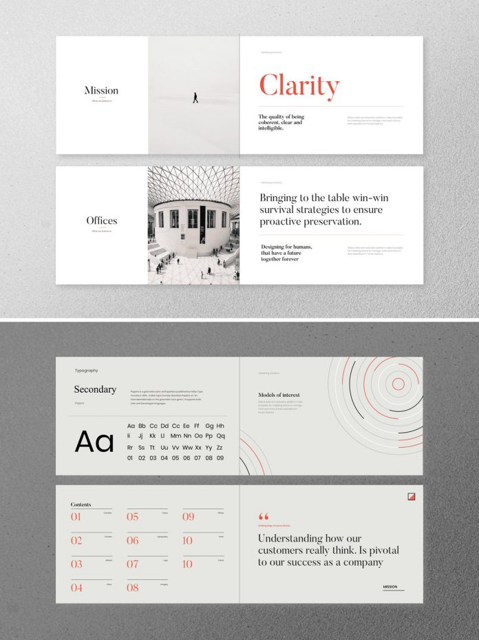 Branding Guidelines Template for Adobe Photoshop, Illustrator, and Sketch.