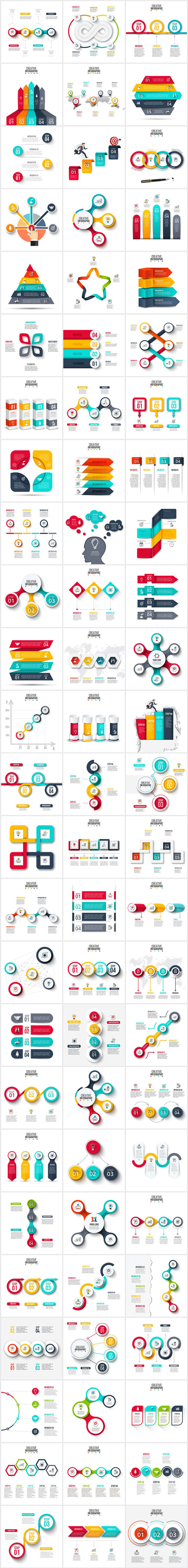 2000 Infographics Templates