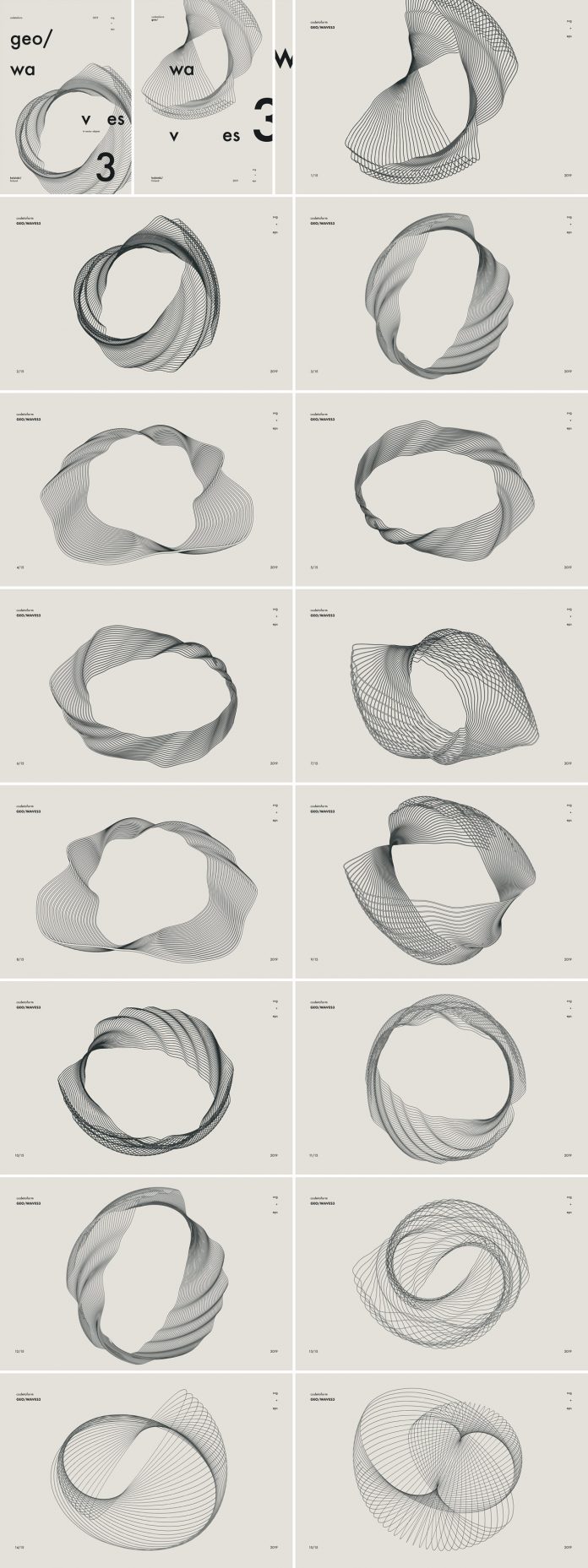 GEO/WAVES 3: download abstract vector graphics designed by studio codetoform.