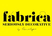 Fábrica Font by Fenotype Fabrica display font by Fenotype.