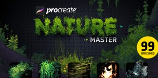 Nature Master collection for Procreate with 99 brushes.