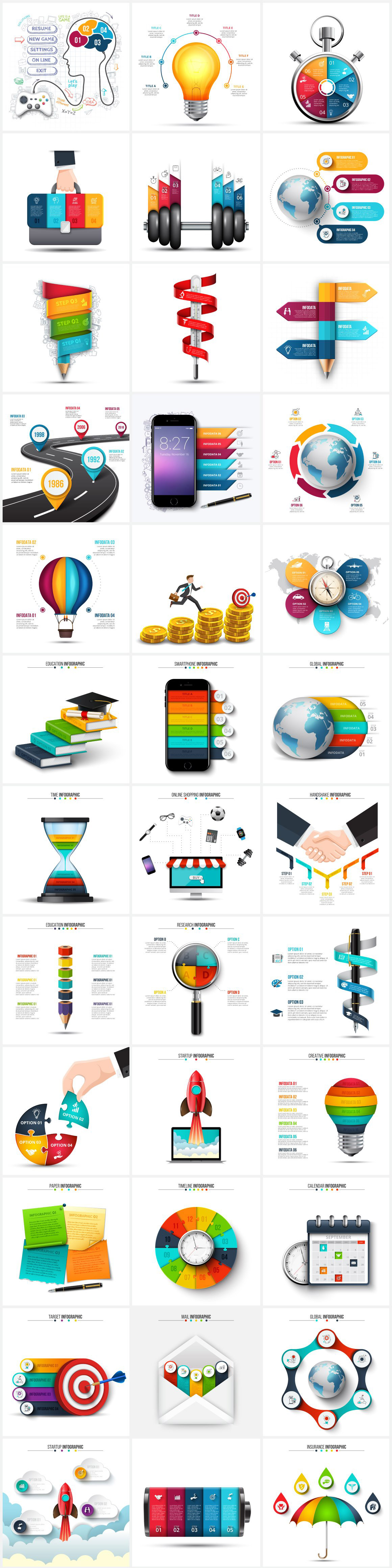 Realistic Infographics