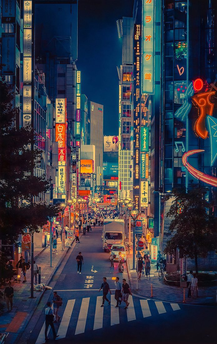 Dream World, a photography series taken by Anthony Presley during the evening hours in the Kantō region in Japan.