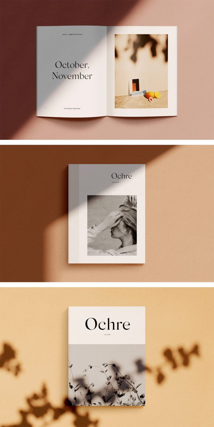Ochre – Magazine Mockups for Adobe Photoshop