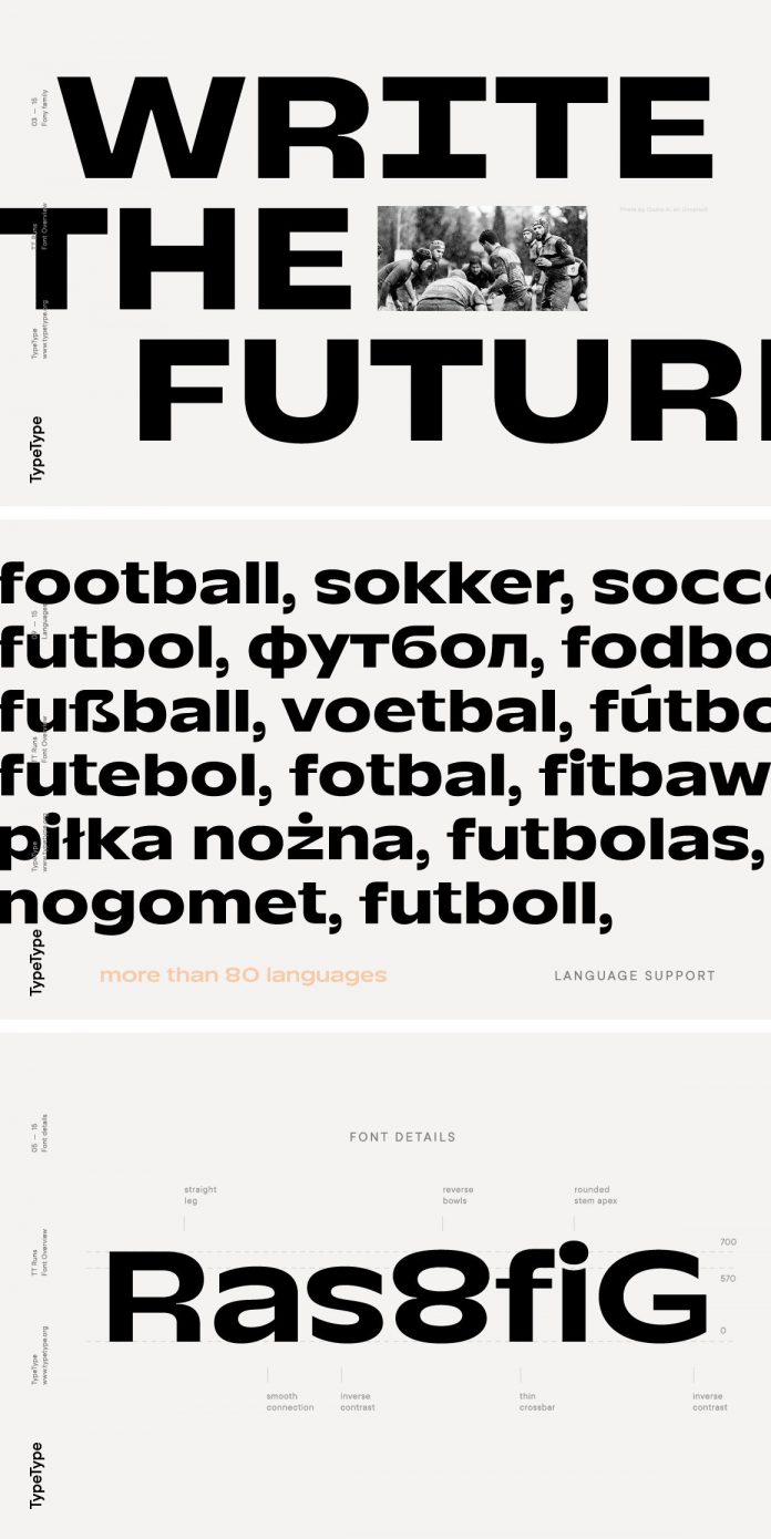 TT Runs font family from foundry TypeType.