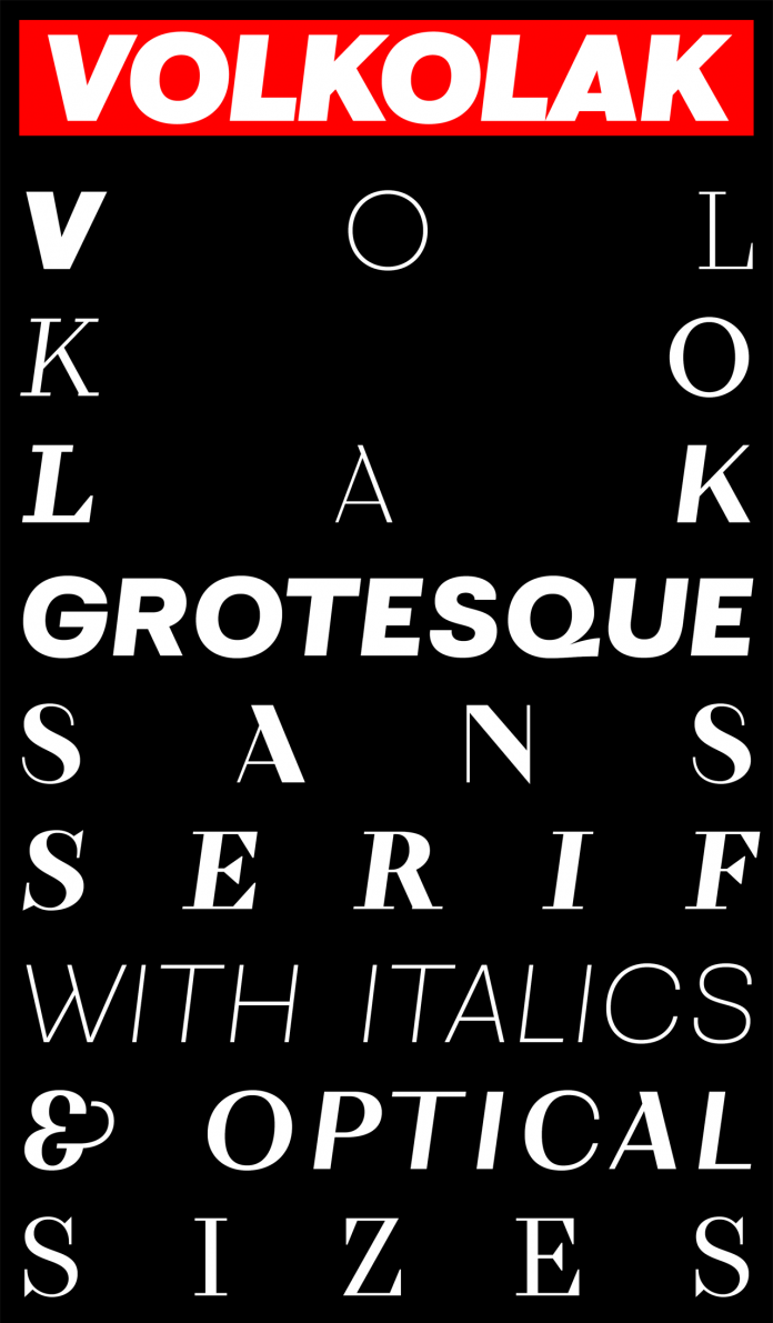 Volkolak font family by Wraith Types.