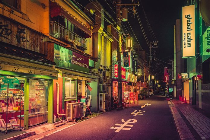 Dream World, a photography series taken by Anthony Presley during the evening hours in the Kantō region in Japan.