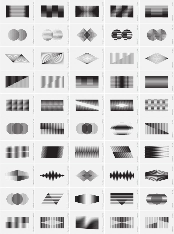 100 transition vector shapes by Ivan Kamzyst.