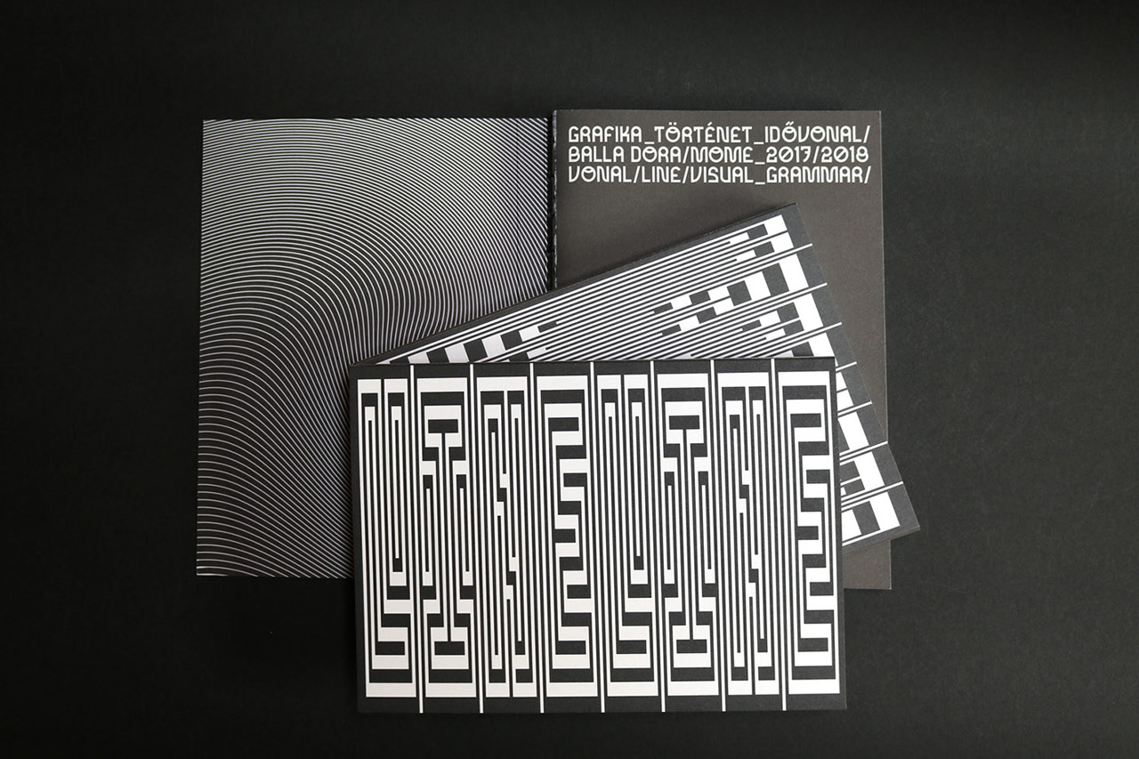 Graphic Design Timeline with design and text by Dora Balla.
