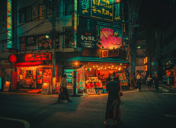 Dream World, a photography series taken by Anthony Presley during the evening hours in the Kantō region in Japan.