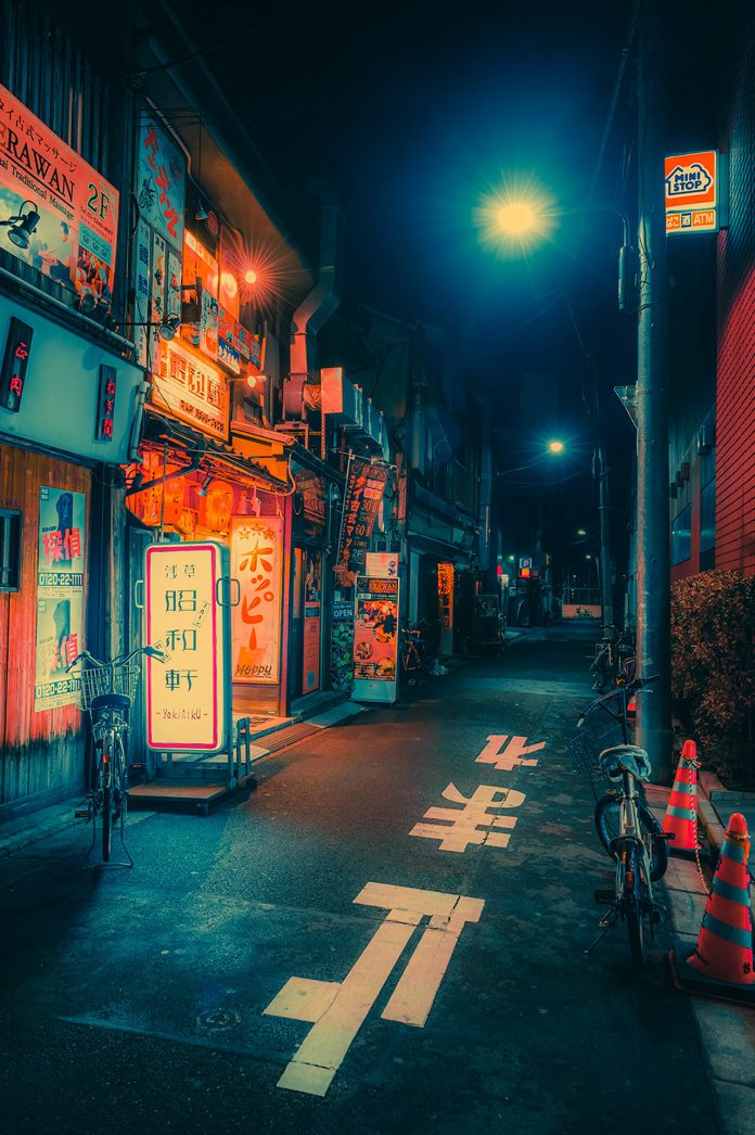Dream World, a photography series taken by Anthony Presley during the evening hours in the Kantō region in Japan.