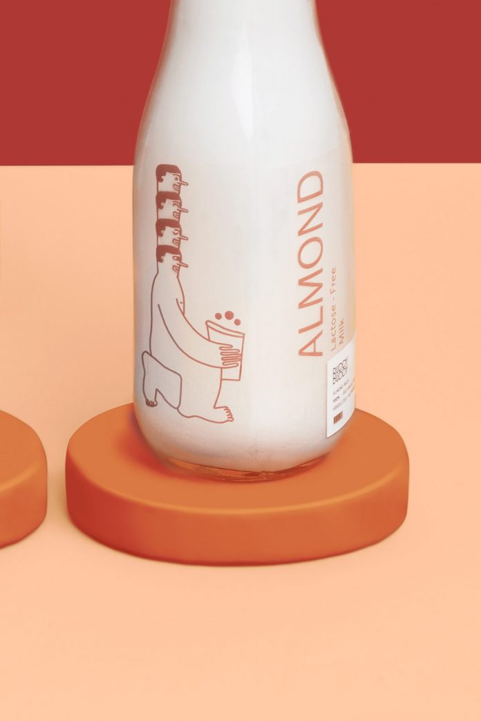 Branding and packaging design by graphic design studio Futura for nut butter brand Buddy Buddy