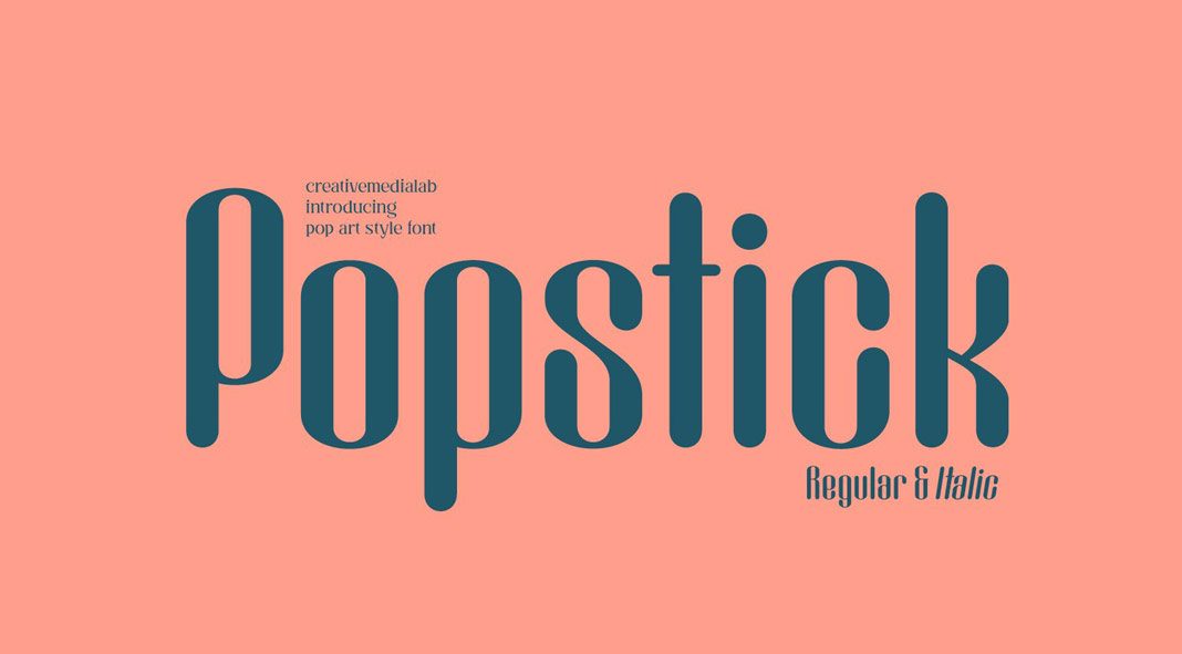 Popstick Font from Creative Media Lab.
