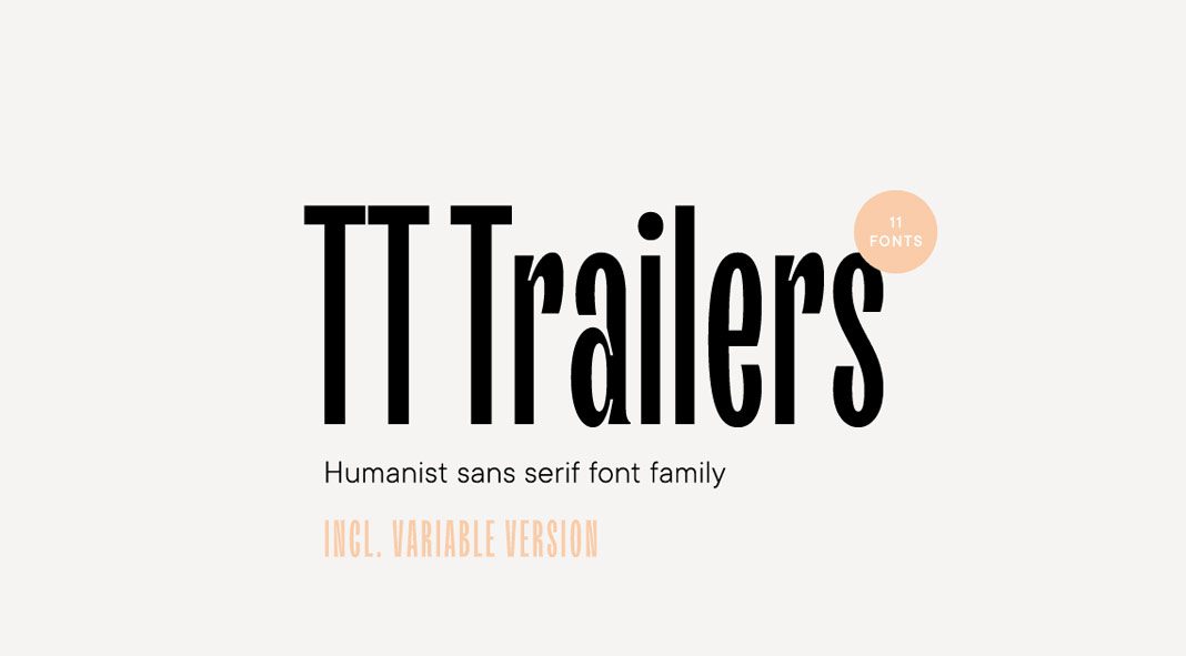 TT Trailers font family by TypeType TT Trailers font family by TypeType