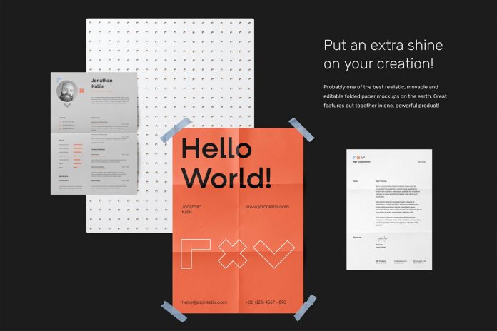 Folded Paper Mockups