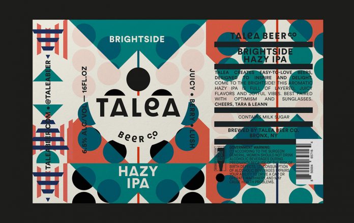 Graphic design and packaging by IWANT design for TALEA Beer Co.