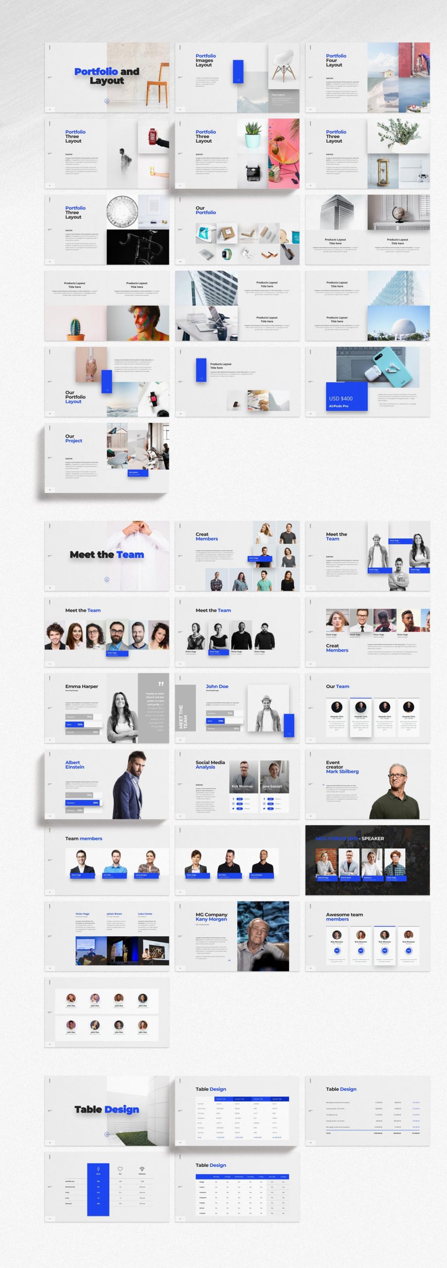 Voodoo Presentation Templates for Powerpoint, Keynote, and Google Slides.