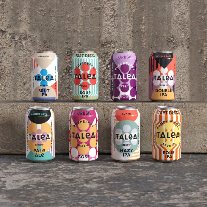 Graphic design and packaging by IWANT design for TALEA Beer Co.