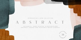 Abstract watercolor shapes for Adobe Photoshop and InDesign.
