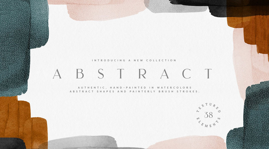 Abstract watercolor shapes for Adobe Photoshop and InDesign. Abstract watercolor shapes for Adobe Photoshop and InDesign.