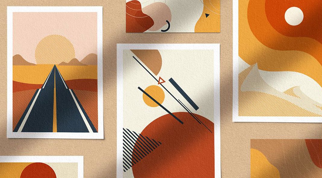 Grand Abstract: Modern Geometric Vector Graphic Design Set Grand Abstract: Modern Geometric Vector Graphic Design Set