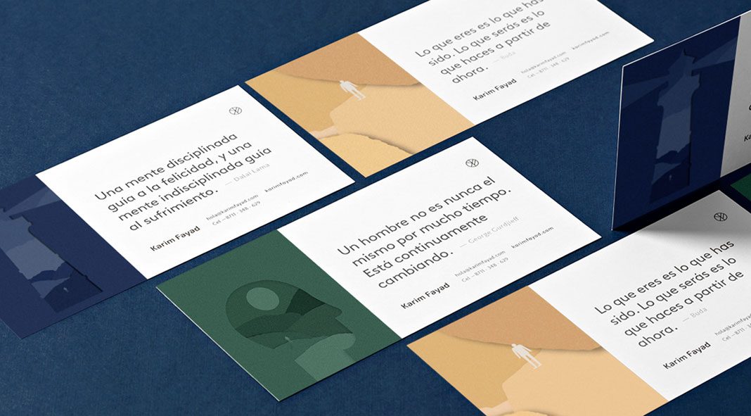 Karim Fayad branding by graphic design studio 'the branding people'.