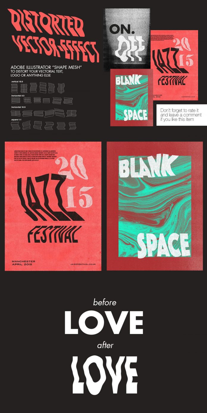 Photocopy Distortion Effect for Adobe Illustrator.