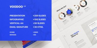 Voodoo Presentation Templates for Powerpoint, Keynote, and Google Slides.