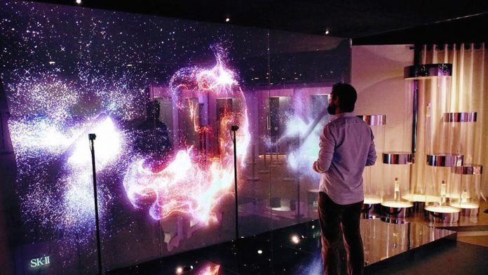 SK-II Future X Smart Stores: interactive portrait installations by Rare Volume.